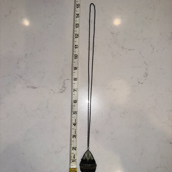 Rhinestone Pendant Necklace - Picture 3 of 4